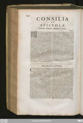 [VI.] Consilia Et Epistolae.