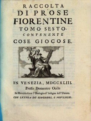 Prose Fiorentine. 6, Contenente Cose Giocose