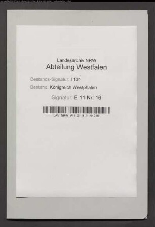 Rückständige Einkünfte bei der Domänenrezeptur Corvey