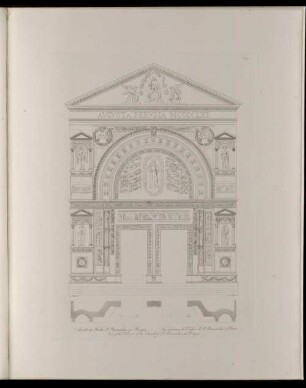 53. (XVII). Vue extérieure de l' Eglise de St. Bernardino à Peruse.