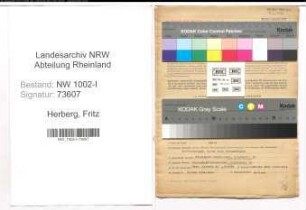 Entnazifizierung Fritz Herberg , geb. 12.05.1912 (Angestellter)