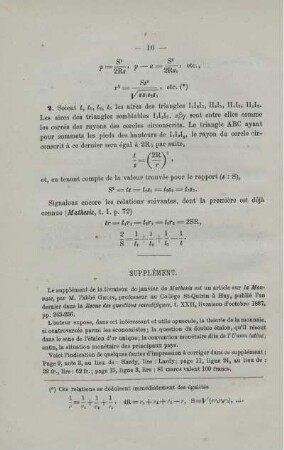 SUPPLÉMENT.