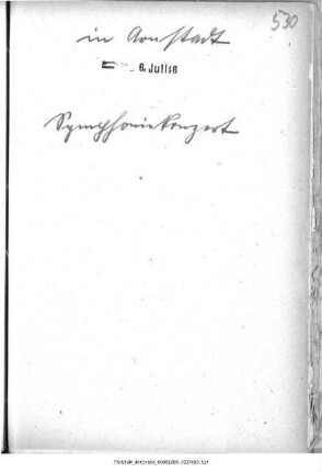 Symphoniekonzert [...] Zyklus-Konzerte Arnstadt