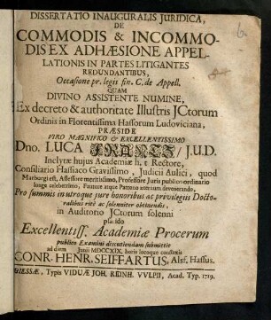 1-47, Dissertatio Inauguralis Juridica