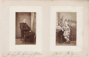 links: Prof. Heinrich Gelzer rechts: Carl Gelzer