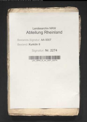 Abschriften der Neusser städtischen Privilegien und Vergleiche