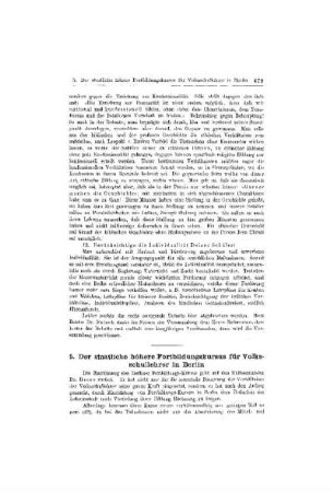 Der staatliche höhere Fortbildungskursus für Volksschullehrer in Berlin