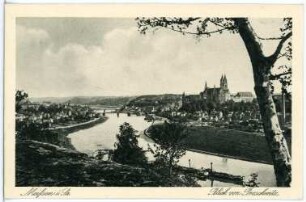 Meißen. Blick von Proschwitz auf Meißen