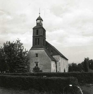 Hainichen-Bockendorf. Pfarrkirche (1819, 1832). Ansicht von Südwest