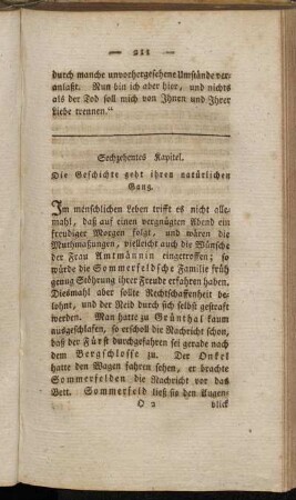 Sechzehentes Kapitel. Die Geschichte geht ihren natürlichen Gang.