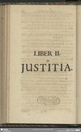 Liber II. De Justitia