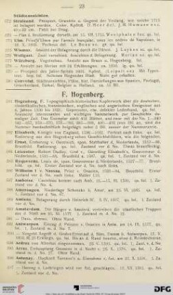 F. Hogenberg (Nr. 581-674)