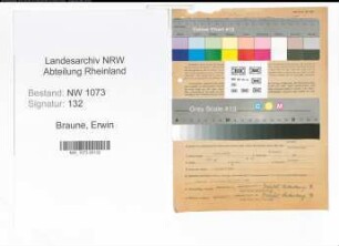 Entnazifizierung Erwin Braune , geb. 15.01.1900 (Rechtsanwalt)