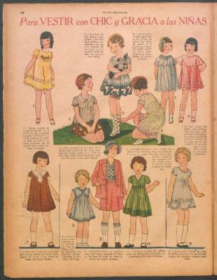 Para vestir con chic y gracia a las niñas [Dibujos]