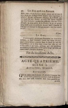 Acte Quatriéme. = Vierte Handlung.