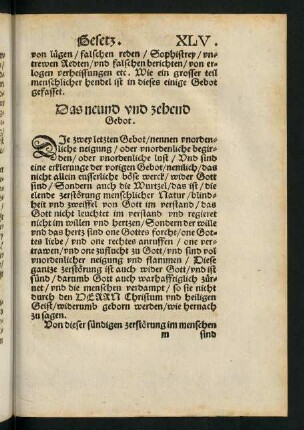 XLV r-XLVI r, Das neund und zehend Gebot.