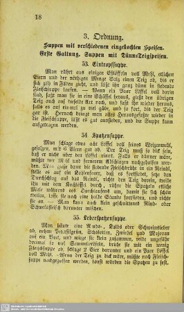 Suppen mit verschiedenen eingekochten Speisen
