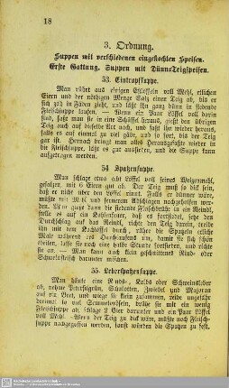 Suppen mit verschiedenen eingekochten Speisen