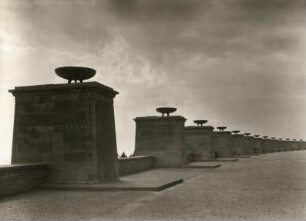 Buchenwald. Nationale Gedenkstätte auf dem Ettersberg bei Weimar. Straße der Nationen