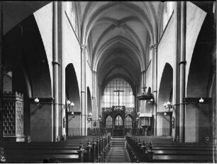 Pforzheim Schlosskirche Sankt Michael Innenansicht Langhaus nach Osten