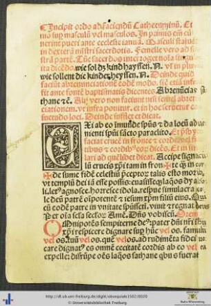Ordo ad faciendum Cathecuminum