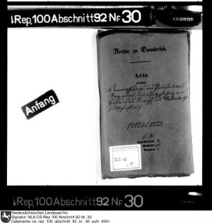 Vermessungs- und Abgabenverzeichnisse der schatzpflichtigen Stätten im Kirchspiel Wallenhorst (Abschriften?)