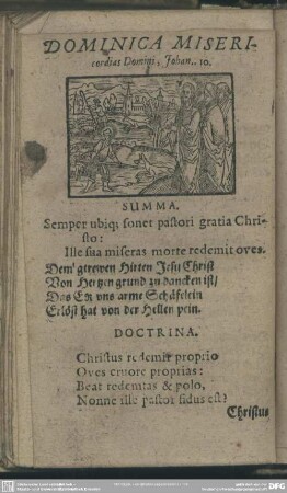 Dominica Misericordias Domin, Johan. 10.