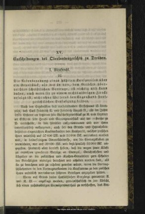 XV. Entscheidungen des Oberlandesgerichts zu Dresden