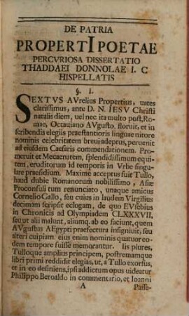 De Patria Sexti Aurelii Propertii dissertatio
