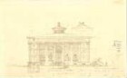 Thiersch, August ; Alexandria (Ägypten); Serapeum von Alexandria - Bibliothek Nordseite (Ansicht)