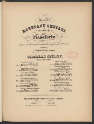 No. 5: Thème du ballet: Adelaide de France, de Mr. Pugny : Op. 583