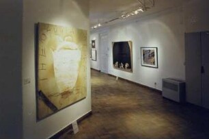Théologie naturelle : Raumaufnahme im 3. Obergeschoß mit dem Werk "Théologie naturelle" von Antoni Tàpies