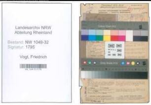 Entnazifizierung Friedrich Vogt , geb. 02.04.1887 (Beamter)