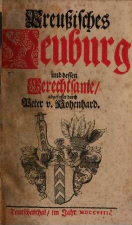 Preußisches Neuburg und dessen Gerechtsame
