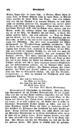 Gottesdienst, (Theilnahme an demselben)