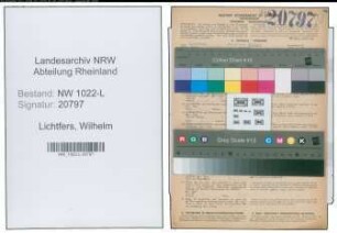 Entnazifizierung Wilhelm Lichtfers , geb. 31.07.1882 (Bandweber)