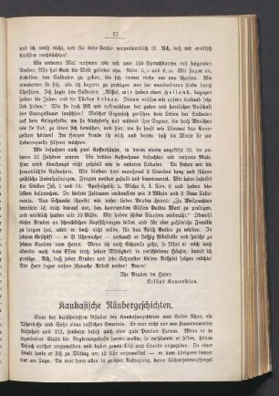 Kaukasische Räubergeschichten
