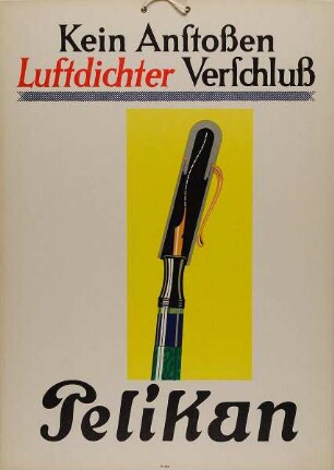 Pelikan - Kein Anstoßen, luftdichter Verschluß