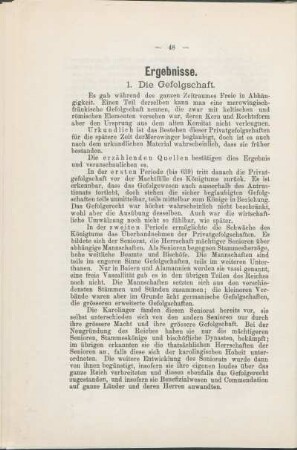 1. Die Gefolgschaft.