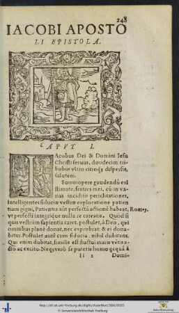 IACOBI APOSTOLI EPISTOLA
