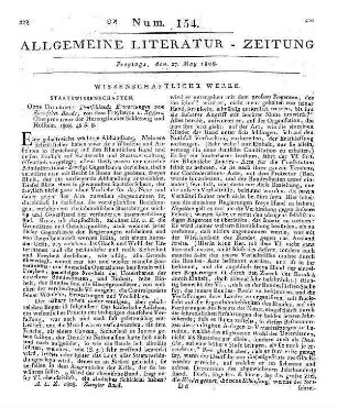 Eggers, C. U. D. v.: Deutschlands Erwartungen vom Rheinischen Bunde. [Braunschweig: Vieweg] 1808