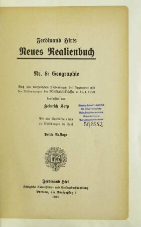 Nr. 8: Geographie