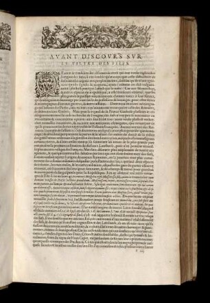 Avant discovrs svr le tiltre de fiefs