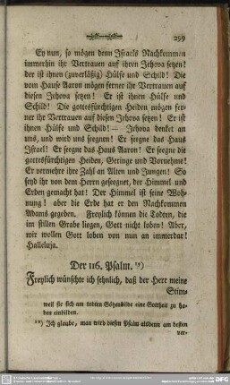 Der 116. Psalm