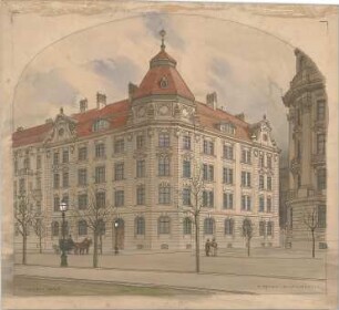 Pfann, Paul; München, Prinzregentenstr. 14; Haus Hartl - Perspektive