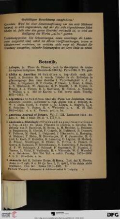 Botanik (Nr. 1-660)