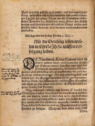 Zwo Predigten : Die Erste, Wie sich ein jeder Christ in seinem vorstehendem Creutz vnd widerwertigkeit aus Gottes Wort trösten solle. Die Andere, Am tage der freudenreichen Himelfart vnsers lieben Herrn Christi
