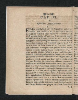 Cap. VI. De Effectibus Appellationum.