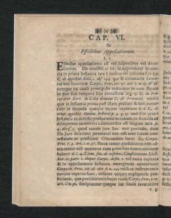 Cap. VI. De Effectibus Appellationum.