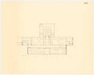 Amerika-Gedenkbibliothek, Berlin-Kreuzberg Wettbewerb: Grundriss Erdgeschoss 1:200